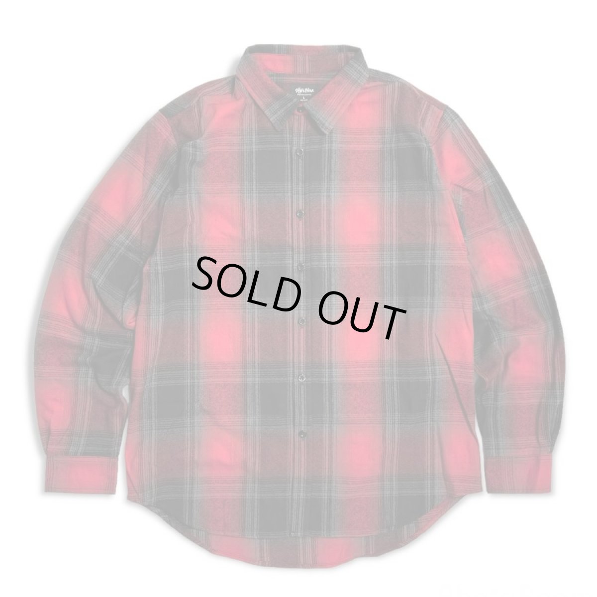 画像1: Shakawear Plaid Flannel Overshirts RedｘBlack / シャカウェア プレイド フランネル オーバーシャツ レッドｘブラック (1)