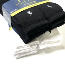 画像5: Polo Ralph Lauren 6pack Crew Socks White & Black / ポロ ラルフローレン 6パック クルーソックス ホワイト&ブラック (5)