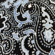 画像3: Hagerstown Cotton Paisley Sweater BlackｘBlue / ヘイガーズタウン コットン ペーズリー セーター ブラックｘブルー (3)