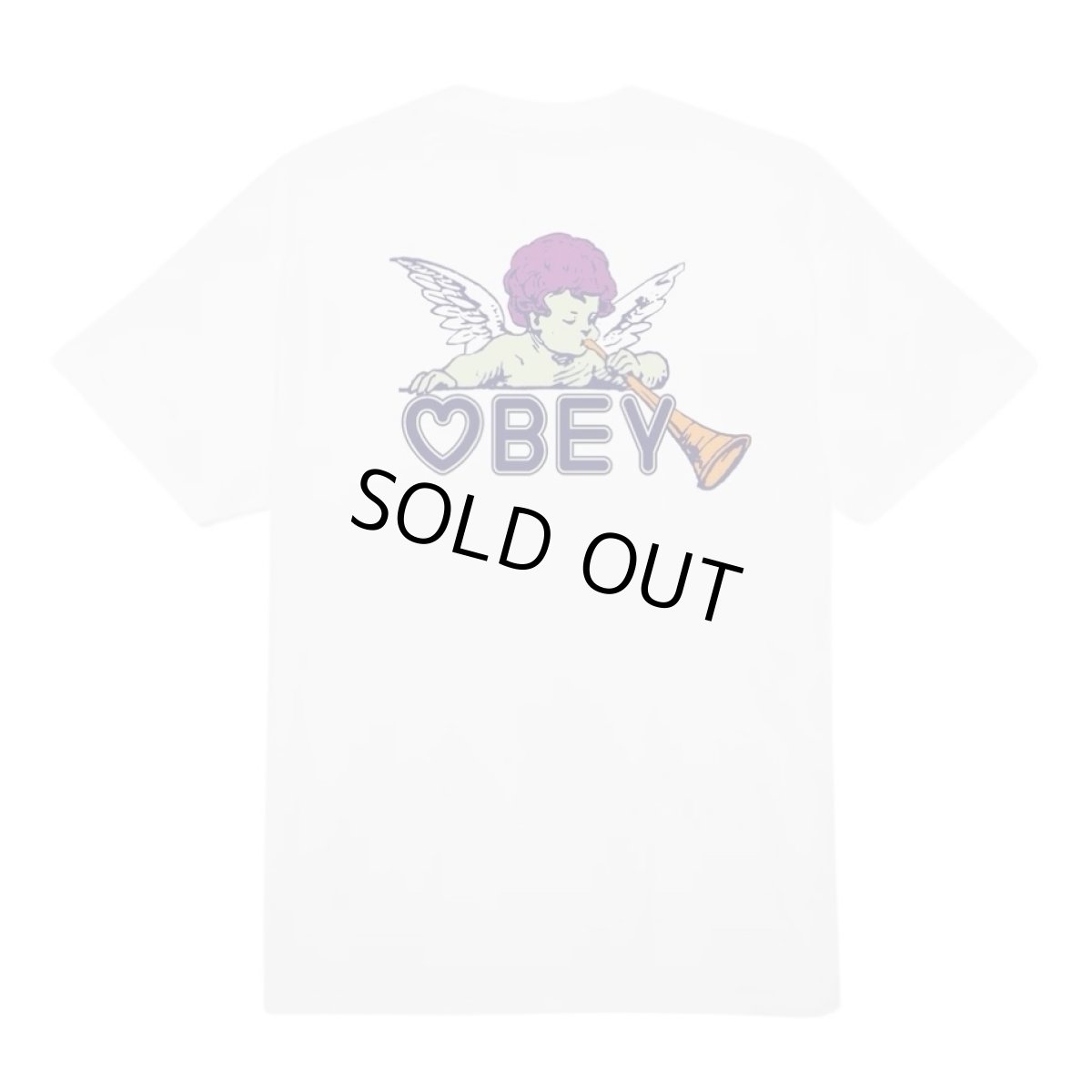 画像1: OBEY Baby Angel S/S T-Shirts White / オベイ ベビーエンジェル Tシャツ ホワイト (1)