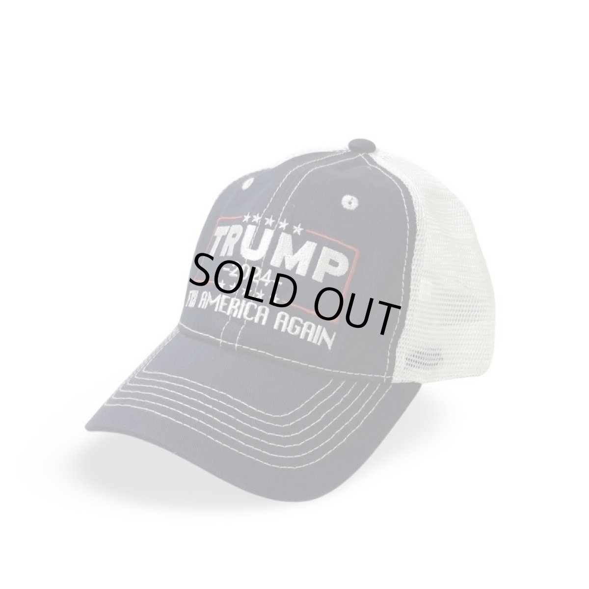 画像1: Trump 2024 Trucker Cap NavyｘWhite / トランプ 2024 トラッカー キャップ ネイビーｘホワイト (1)