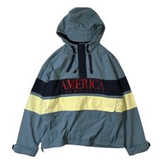 画像1: Perry Ellis Colorblock Anorak Blue / ペリーエリス カラーブロック アノラック ブルー (1)