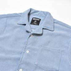 画像3: Massive Clothing S/S Corduroy Shirts Blue / マッシブクロージング ショートスリーブ コーデュロイ シャツ ブルー (3)