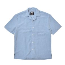 画像1: Massive Clothing S/S Corduroy Shirts Blue / マッシブクロージング ショートスリーブ コーデュロイ シャツ ブルー (1)