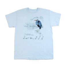 画像1: Liberty Graphics Great Blue Heron S/S T-Shirts L.Blue / リバティグラフィックス ショートスリーブ Tシャツ ライトブルー (1)