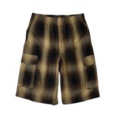 画像1: FB County Checker Cargo Shorts BlackｘTan / エフビーカウンティ チェッカー カーゴ ショーツ ブラックｘタン (1)