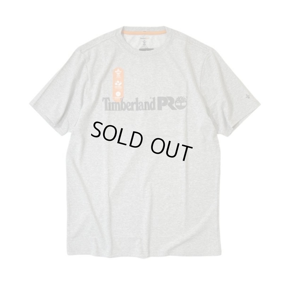 画像1: Timberland PRO Wickwork T-Shirts Heather Grey / ティンバーランドプロ ロゴ Tシャツ ヘザーグレー (1)