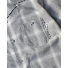 画像5: PRO CLUB Comfort Ombre Checker Short Sleeve Shirt Heather Grey / プロクラブ コンフォート オンブレ チェッカー ショートスリーブ シャツ ヘザーグレー (5)