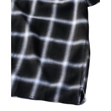 画像5: PRO CLUB Comfort Ombre Checker Short Sleeve Shirt Black / プロクラブ コンフォート オンブレ チェッカー ショートスリーブ シャツ ブラック (5)
