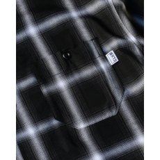 画像3: PRO CLUB Comfort Ombre Checker Short Sleeve Shirt Black / プロクラブ コンフォート オンブレ チェッカー ショートスリーブ シャツ ブラック (3)