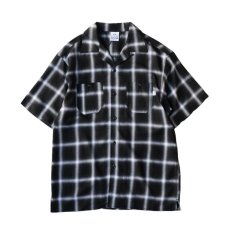 画像1: PRO CLUB Comfort Ombre Checker Short Sleeve Shirt Black / プロクラブ コンフォート オンブレ チェッカー ショートスリーブ シャツ ブラック (1)