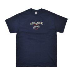 画像1: New York Souvenirs Big Apple S/S T-Shirts Navy / ニューヨーク スーベニア ビッグアップル ショートスリーブ Tシャツ ネイビー (1)