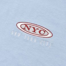 画像2: New York Souvenirs Oval S/S T-Shirts L.Blue / ニューヨーク スーベニア オーバル ショートスリーブ Tシャツ ライトブルー (2)