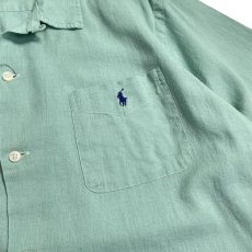 画像4: Polo Ralph Lauren Classic Fit Woven Camp Shirt Celadon Green / ポロ ラルフローレン クラシック フィット ウーブン キャンプ シャツ セラドン グリーン (4)