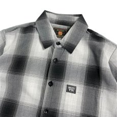 画像3: FB County S/S Checker Flannel Shirts White x Black / エフビーカウンティ チェッカー フランネル シャツ ホワイト x ブラック (3)