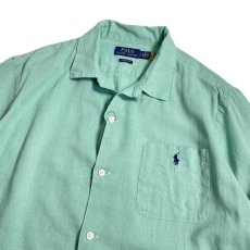 画像2: Polo Ralph Lauren Classic Fit Woven Camp Shirt Celadon Green / ポロ ラルフローレン クラシック フィット ウーブン キャンプ シャツ セラドン グリーン (2)