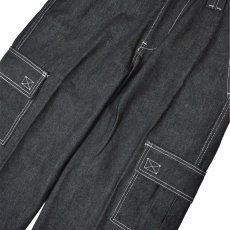 画像7: FB County Cargo Hard Denim Pants BlackｘWhite / エフビーカウンティ ハード デニムパンツ ブラックｘホワイト (7)