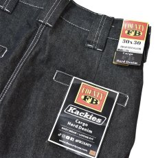 画像4: FB County Cargo Hard Denim Pants BlackｘWhite / エフビーカウンティ ハード デニムパンツ ブラックｘホワイト (4)