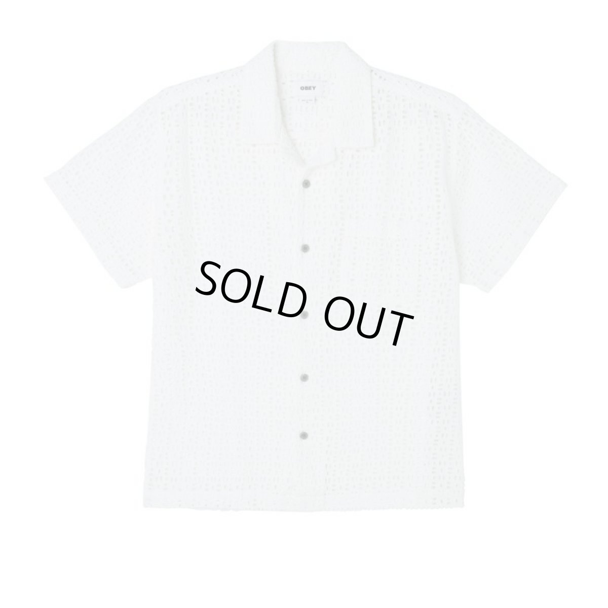 画像1: OBEY Vida Woven Shirts White / オベイ ヴィダ ウーブン シャツ ホワイト (1)