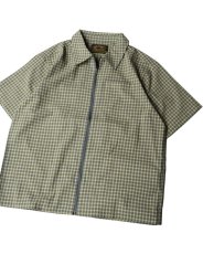 画像5: Hagerstown Fullzip Checker S/S Shirts Green / ヘイガーズタウン フルジップ チェッカー ショートスリーブシャツ グリーン (5)