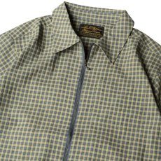 画像2: Hagerstown Fullzip Checker S/S Shirts Green / ヘイガーズタウン フルジップ チェッカー ショートスリーブシャツ グリーン (2)