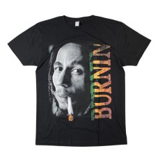 画像1: Bob Marley Burnin S/S T-Shirts Black / ボブ・マーリー ショートスリーブ Tシャツ ブラック (1)
