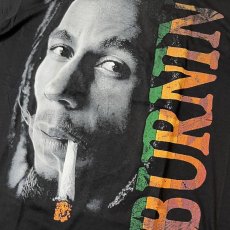 画像2: Bob Marley Burnin S/S T-Shirts Black / ボブ・マーリー ショートスリーブ Tシャツ ブラック (2)