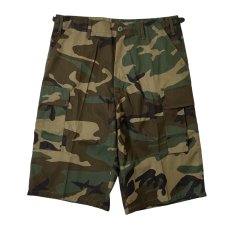 画像1: Rothco Long Length Camo BDU Shorts Woodland Camo / ロスコ ロングレングス ミリタリー ショーツ ウッドランドカモ (1)