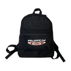 画像1: Rusty Surfboards Hell Bent Cord Backpack Black / ラスティサーフボード コーデュロイ バックパック ブラック (1)