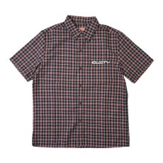 画像1: Rusty Surfboards Datsun 2K Button Up S/S Shirts NavyｘRed / ラスティサーフボード ショートスリーブ シャツ ネイビーｘレッド (1)