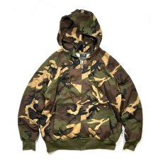 画像1: Rothco Thermal Lined Full Zip Hoodie Woodland Camo / ロスコ サーマル ラインド フルジップ フーディー ウッドランドカモ (1)