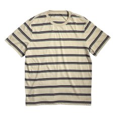 画像1: Old Navy S/S Border T-Shirts Khaki / オールドネイビー ボーダー Tシャツ カーキ (1)