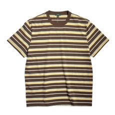 画像1: J.Crew S/S Border T-Shirts Brown Multi / ジェイクルー ボーダー Tシャツ ブラウンマルチ (1)