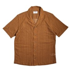 画像1: Old Navy S/S Mesh Camp Shirts Copper Penny / オールドネイビー メッシュ キャンプ シャツ カッパーペニー (1)