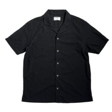 画像1: Old Navy S/S Mesh Camp Shirts Black / オールドネイビー メッシュ キャンプ シャツ ブラック (1)