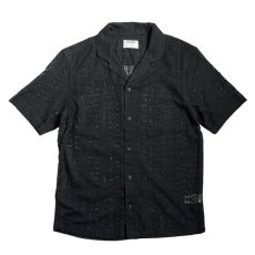 画像1: Old Navy S/S Mesh Camp Shirts Black / オールドネイビー メッシュ キャンプ シャツ ブラック (1)