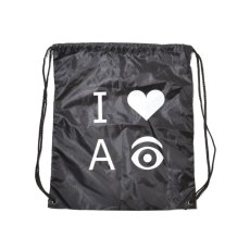 画像1: IBM I Heart A Eye Cinch Bag Black / アイビーエム アイ ハート ア アイ シンチ バッグ ブラック (1)