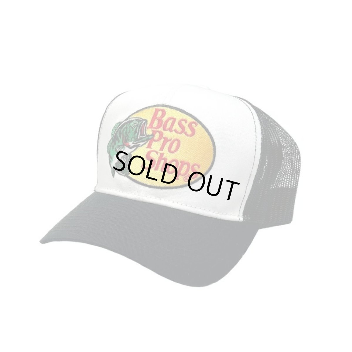 画像1: Bass Pro Shops Mesh Trucker Cap BlackｘWhite / バスプロショップス メッシュ トラッカーハット ブラックｘホワイト (1)