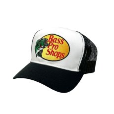 画像1: Bass Pro Shops Mesh Trucker Cap BlackｘWhite / バスプロショップス メッシュ トラッカーハット ブラックｘホワイト (1)