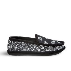 画像1: Trooper America Bandana Slipper BlackｘWhite / トゥルーパーアメリカ バンダナ スリッパ ブラックｘホワイト (1)