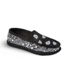 画像2: Trooper America Bandana Slipper BlackｘWhite / トゥルーパーアメリカ バンダナ スリッパ ブラックｘホワイト (2)