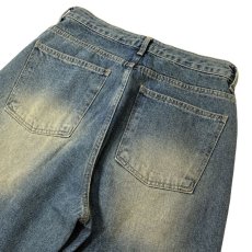 画像6: Baggy Fit Faded Damage Denim Shorts Dark Indigo / バギーフィット フェイデッド ダメージ デニムショーツ ダークインディゴ (6)