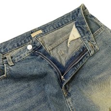 画像7: Baggy Fit Faded Damage Denim Shorts Dark Indigo / バギーフィット フェイデッド ダメージ デニムショーツ ダークインディゴ (7)