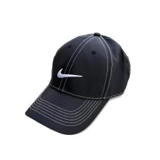 画像1: NIKE Golf Swoosh Front Cap Black / ナイキ ゴルフ スウォッシュ キャップ ブラック (1)