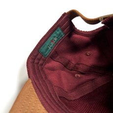 画像2:  J.Crew Suede Brim Corduroy Baseball Cap Burgundy / ジェイクルー スエードブリム コーデュロイ ベースボールキャップ バーガンディ (2)