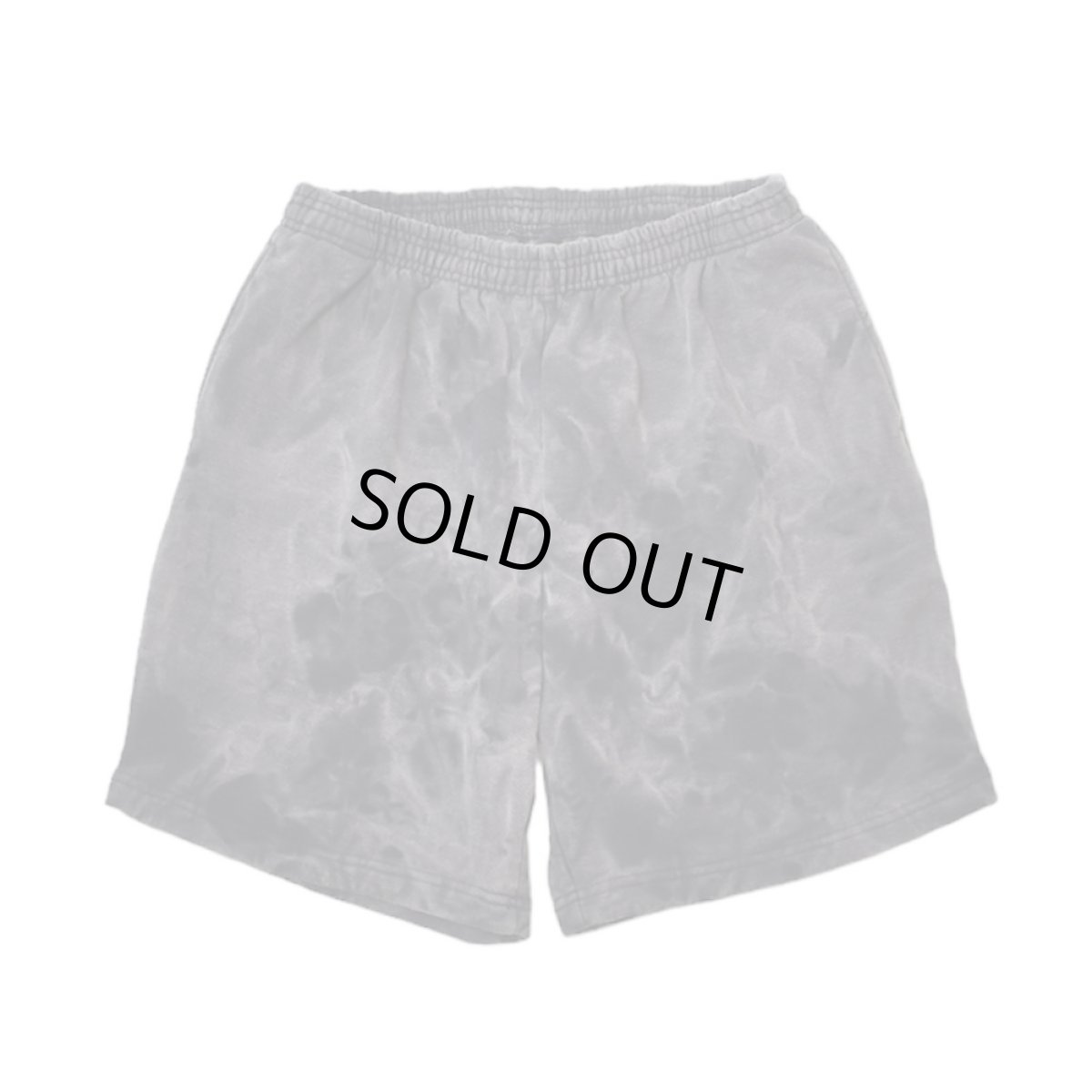 画像1: RAWDRIPｘUchida Dyeing Factory Custom Los Angeles Apparel Frost Bleach Sweat Shorts Navy / ロウドリップｘ内田染工場 カスタム ロサンゼルスアパレル スウェット ショーツ (1)