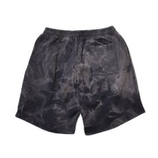 画像2: RAWDRIPｘUchida Dyeing Factory Custom Los Angeles Apparel Frost Bleach Sweat Shorts Navy / ロウドリップｘ内田染工場 カスタム ロサンゼルスアパレル スウェット ショーツ (2)