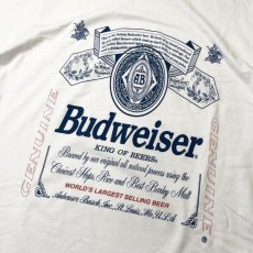 画像2: Budweiser Bud Beer #M7182 T-Shirts White / バドワイザー バド ビア Tシャツ ホワイト (2)