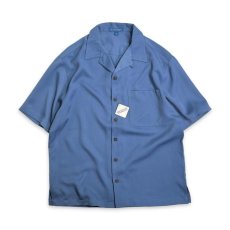 画像1: Port Authority Easy Care S/S Camp Shirts Blue / ポートオーソリティ ショートスリーブ イージー ケア キャンプ シャツ ブルー (1)