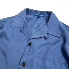 画像2: Port Authority Easy Care S/S Camp Shirts Blue / ポートオーソリティ ショートスリーブ イージー ケア キャンプ シャツ ブルー (2)